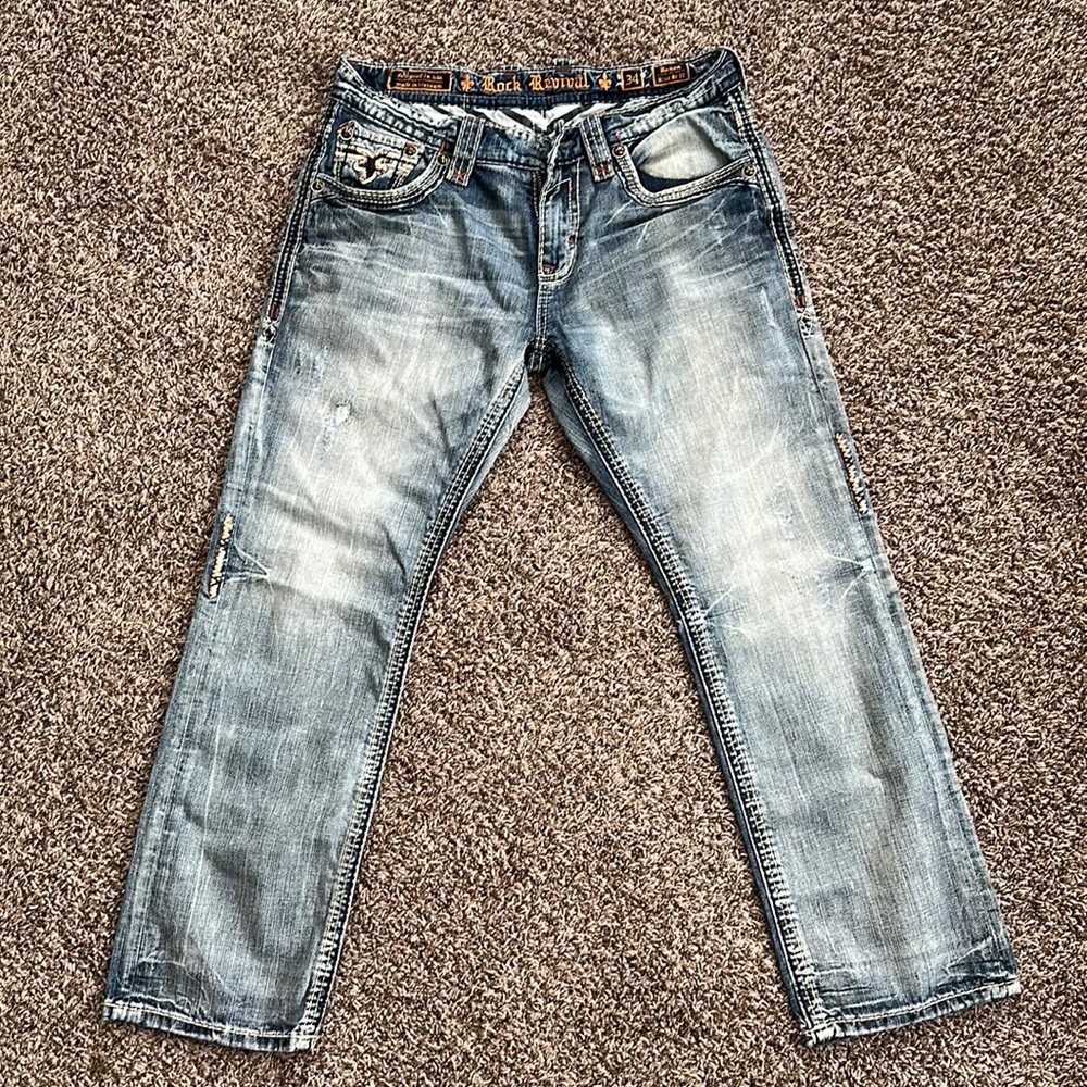 Men’s Rock Revival Renon Rixed St 17 Size 34